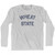 Kansas Wheat State Nickname Adult Cotton Long Sleeve T-shirt - Grey Heather