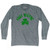 Fort Wayne Shamrock Tri-Blend Long Sleeve T-shirt - Athletic Grey