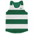 Hunter Green & White Striped Running Tank Top Racerback Track and Cross Country Singlet Jersey Made In USA-Hunter Green & White Hunter Green & White Striped Running Tank Top Racerback Track and Cross Country Singlet Jersey Made In USA-Hunter Green & White