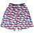 Tribe Czech Republic Party Flags Lacrosse Shorts Made in USA - Blue White