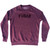 Fubar Adult Tri-Blend Sweatshirt - Cranberry
