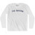The Gahden Adult Cotton Long Sleeve T-shirt - White