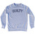 Guilty Adult Tri-Blend Sweatshirt - Heather Grey