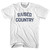 Raised Country Womens Cotton Junior Cut T-Shirt - White