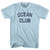 Ocean Culb Adult Cotton T-shirt - Light Blue