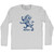 Chelsea Lion Adult Cotton Long Sleeve T-shirt - Grey Heather