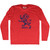Chelsea Lion Adult Tri-Blend Long Sleeve T-shirt - Athletic Red