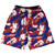 USA Red White and Blue Castle Camo Basketball Shorts Made In USA - Red White Blue USA Red White and Blue Castle Camo Basketball Shorts Made In USA - Red White Blue