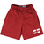 England Country Heritage Flag Lacrosse Shorts Made In USA - Red
