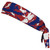 USA Red White and Blue Castle Camo Headband Made In USA - Red White Blue