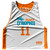 Flint Tropics Orange White Monix 11 White Side Reversible Lacrosse Pinnie Made In USA - White Flint Tropics Orange White Monix 11 White Side Reversible Lacrosse Pinnie Made In USA - White