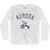 Aurora City Tricycle Adult Cotton Long Sleeve T-shirt - White
