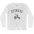 Spokane City Tricycle Adult Cotton Long Sleeve T-shirt - White