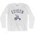 Edison City Tricycle Adult Cotton Long Sleeve T-shirt - White