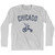 Chicago Tricycle Adult Cotton Long Sleeve T-shirt - Grey Heather