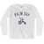 Palm Bay City Tricycle Adult Cotton Long Sleeve T-shirt - White
