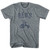 Reno City Tricycle Adult Tri-Blend V-neck Womens T-shirt - Athletic Grey