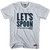 Let's Spoon Tribe Head Lacrosse T-shirt - Cool Grey