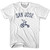 San Jose City Tricycle Womens Cotton T-shirt - White