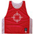 Goalie Target Lacrosse Pinnie Made In USA - Red and White