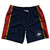 New Magnolia Mississippi State Flag 7.5" Swim Shorts Made in USA - Red Blue