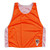 Neon Orange and White Reversible Lacrosse Pinnie Made In USA - Neon Orange & White