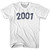 2001 Year Celebration Youth Cotton T-shirt - White
