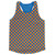 Royal & Orange Micro Checkerboard Running Tank Top Racerback Track and Cross Country Singlet Jersey Made In USA - Royal & Orange Royal & Orange Micro Checkerboard Running Tank Top Racerback Track and Cross Country Singlet Jersey Made In USA - Royal & Orange