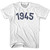 1945 Year Celebration Youth Cotton T-shirt - White