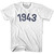 1943 Year Celebration Youth Cotton T-shirt - White
