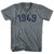 1949 Year Celebration Adult Tri-Blend V-neck T-shirt - Athletic Grey