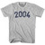 2004 Year Celebration Adult Cotton T-shirt - Grey Heather
