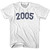 2005 Year Celebration Adult Cotton T-shirt - White