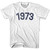1973 Year Celebration Adult Cotton T-shirt - White