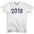 2019 Year Celebration Adult Cotton T-shirt - White