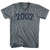 2002 Year Celebration Adult Tri-Blend V-neck T-shirt - Athletic Grey