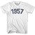 1957 Year Celebration Adult Cotton T-shirt - White