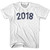 2018 Year Celebration Adult Cotton T-shirt - White