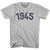 1945 Year Celebration Adult Cotton T-shirt - Grey Heather