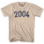 2004 Year Celebration Adult Cotton T-shirt - Creme