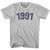 1991 Year Celebration Adult Cotton T-shirt - Cool Grey