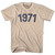 1971 Year Celebration Adult Cotton T-shirt - Creme