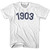 1903 Year Celebration Adult Cotton T-shirt - White