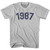 1987 Year Celebration Adult Cotton T-shirt - Cool Grey
