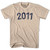 2011 Year Celebration Adult Cotton T-shirt - Creme