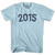 2015 Year Celebration Adult Cotton T-shirt - Light Blue