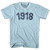 1918 Year Celebration Adult Cotton T-shirt - Light Blue
