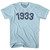 1933 Year Celebration Adult Cotton T-shirt - Light Blue
