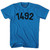 1492 Year Celebration Adult Cotton T-shirt - Royal
