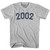 2002 Year Celebration Womens Cotton T-shirt - Grey Heather